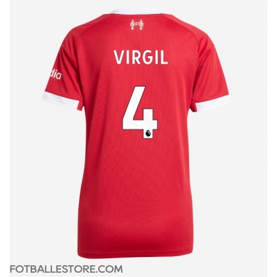 Liverpool Virgil van Dijk #4 Hjemmedrakt Dame 2025-26 Kortermet Liverpool Virgil van Dijk #4 Hjemmedrakt Dame 2025-26 Kortermet